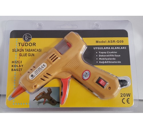Sıcak Silikon Tabancası 20W Aç/Kapa Düğmeli ASR-G09 Sıcak Silikon Tabancası 20W Aç/Kapa Düğmeli ASR-G09