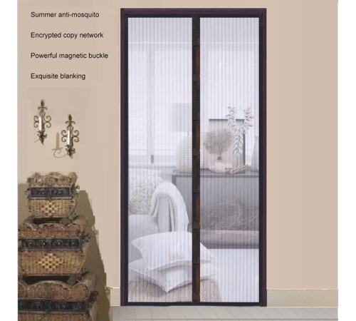 Siyah Mıknatıslı Kapı Sinekliği Tülü ( 90 x 210 cm) Siyah Mıknatıslı Kapı Sinekliği Tülü ( 90 x 210 cm)