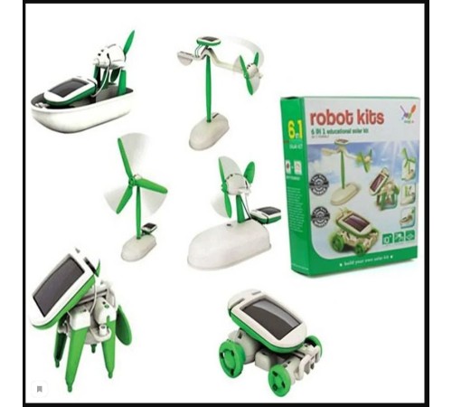 Solar Robot Mucit Kiti - 6 in 1 Solar Robot Mucit Kiti - 6 in 1