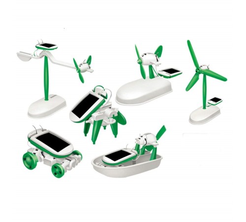 Solar Robot Mucit Kiti - 6 in 1 Solar Robot Mucit Kiti - 6 in 1
