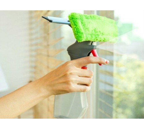 Spreyli Su Hazneli Mikro fiber Cam Silme Mopu