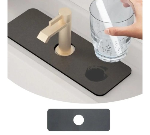 Su Emici Sihirli Mutfak Banyo Musluk Matı Lavabo Kenar Matı Su Emici Sihirli Mutfak Banyo Musluk Matı Lavabo Kenar Matı