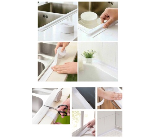 Su Sızdırmaz Bant Lavabo Küvet Kenar Bandı (3.2m) Su Sızdırmaz Bant Lavabo Küvet Kenar Bandı (3.2m)