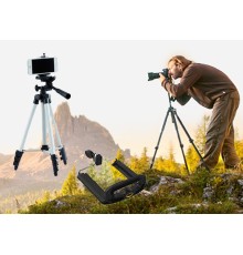Tripod : Telefon ve Kamera Tutucu Ayak + Telefon Tutucu - 105Cm
