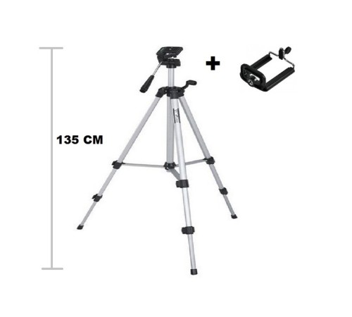 Tripod : Telefon ve Kamera Tutucu Ayak + Telefon Tutucu - 105Cm Tripod : Telefon ve Kamera Tutucu Ayak + Telefon Tutucu - 105Cm