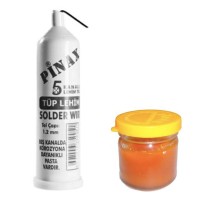 Tüp Lehim Teli ve Lehim Pastası Set