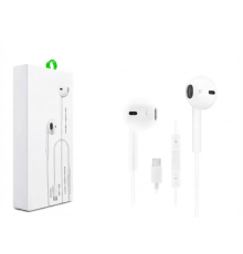 Type-C Mikrofonlu Kablolu Kulaklık - Ses Kontrol Tuşlu Beyaz (Tüm Type-C Cihazlarla Uyumlu)
