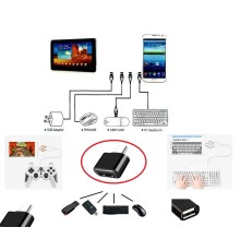 Usb to Type - C ye Dönüştürücü - Klavye Mouse Joystick Telefona Bağlama