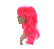Uzun Peruk Saç - Pembe