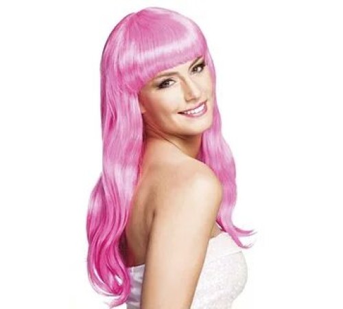 Uzun Peruk Saç - Toz Pembe Uzun Peruk Saç - Toz Pembe