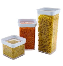Vakumlu Kare Saklama Kabı - 1 litre