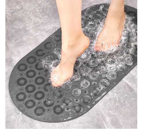 Vantuzlu Banyo Kaydırmaz Paspas- Tırtıklı Ayak Duş Matı Silikon Masaj Pedi Vantuzlu Banyo Kaydırmaz Paspas- Tırtıklı Ayak Duş Matı Silikon Masaj Pedi