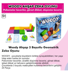 Woody Ahşap 3 Boyutlu Geometrik Zeka Oyunu