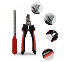 Yaylı Evcil Hayvan Tırnak Makası - Paslanmaz Çelik Törpülü Set