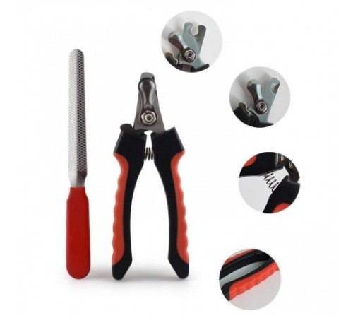 Yaylı Evcil Hayvan Tırnak Makası - Paslanmaz Çelik Törpülü Set Yaylı Evcil Hayvan Tırnak Makası - Paslanmaz Çelik Törpülü Set
