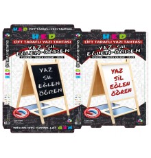 Yazı Tahtası Çift Taraflı Ayaklı Mıknatıslı Yazı Tahtası Seti 110 x 60