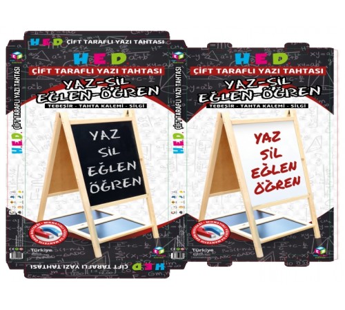 Yazı Tahtası Çift Taraflı Ayaklı Mıknatıslı Yazı Tahtası Seti 110 x 60