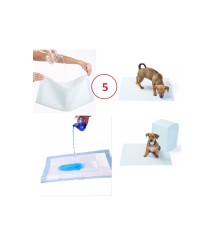 Yıkanabilir Köpek Çiş Pedi - 90 X 60 Cm 5li Paket