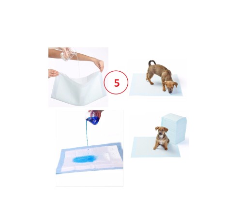Yıkanabilir Köpek Çiş Pedi - 90 X 60 Cm 5li Paket Yıkanabilir Köpek Çiş Pedi - 90 X 60 Cm 5li Paket