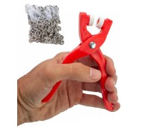 Yuvarlak Halkalı Kuş Gözü Pensesi 9.5 Mm - Bebek Elbise Çıtçıt Montaj Seti 100Lü