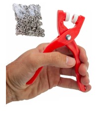 Yuvarlak Halkalı Kuş Gözü Pensesi 9.5 Mm - Bebek Elbise Çıtçıt Montaj Seti 100Lü