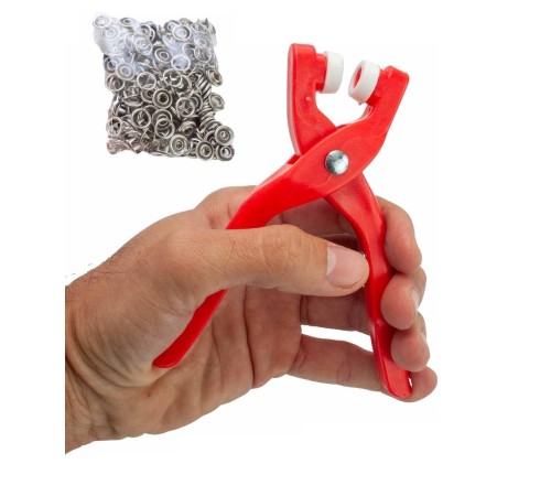 Yuvarlak Halkalı Kuş Gözü Pensesi 9.5 Mm - Bebek Elbise Çıtçıt Montaj Seti 100Lü