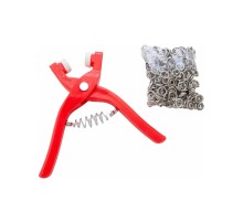 Yuvarlak Halkalı Kuş Gözü Pensesi 9.5 Mm - Bebek Elbise Çıtçıt Montaj Seti