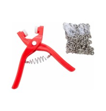 Yuvarlak Halkalı Kuş Gözü Pensesi 9.5 Mm - Bebek Elbise Çıtçıt Montaj Seti