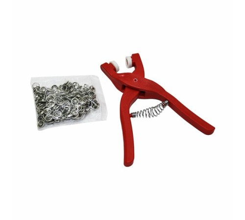 Yuvarlak Halkalı Kuş Gözü Pensesi 9.5 Mm - Bebek Elbise Çıtçıt Montaj Seti