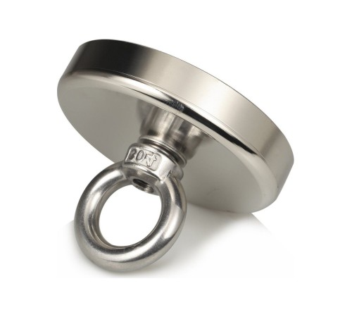 60 mm Çap, 100 kg Taşıma Gücü, Süper Güçlü Halkalı Büyük Neodyum Pot Mıknatıs, Deniz Kurtarma Mıknatısı