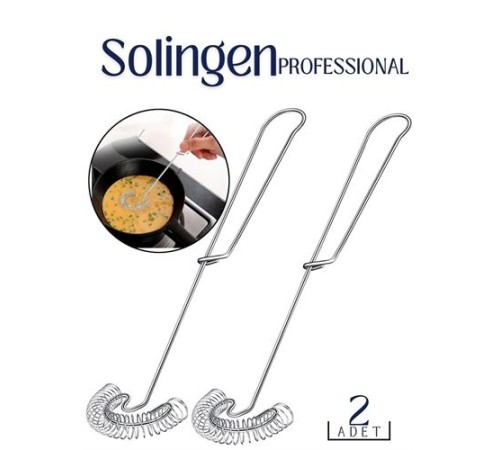 2 li Çelik Spiral Çırpıcı Solingen Professional 2 li Çelik Spiral Çırpıcı Solingen Professional