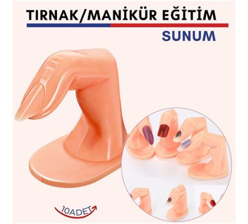Protez Tırnak Manikür Eğitim ve Sunum Parmakları 10 adet Protez Tırnak Manikür Eğitim ve Sunum Parmakları 10 adet