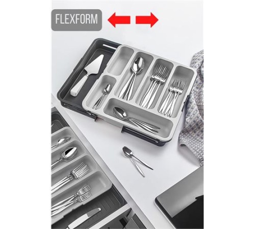 FlexForm Çift Taraflı Uzayabilen Çekmece Içi Kaşıklık FlexForm Çift Taraflı Uzayabilen Çekmece Içi Kaşıklık