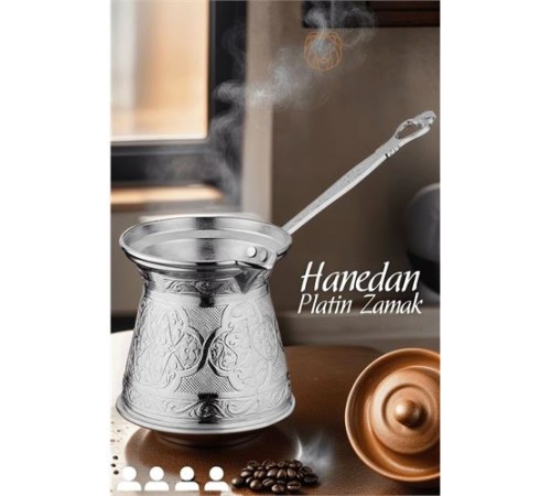 İndüksiyon Tabanlı Platin Cezve Hanedan 4 Kişilik İndüksiyon Tabanlı Platin Cezve Hanedan 4 Kişilik