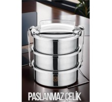 Sefer Tası Paslanmaz Çelik Yemek Kabı 17 cm