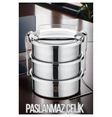 Sefer Tası Paslanmaz Çelik Yemek Kabı 17 cm