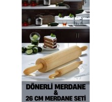 Kendinden Dönerli Merdane 2 li SET Fabelle Design