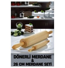 Kendinden Dönerli Merdane 2 li SET Fabelle Design