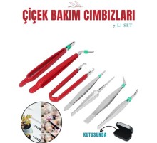 Çiçek Bakım Kutulu Cımbız Seti