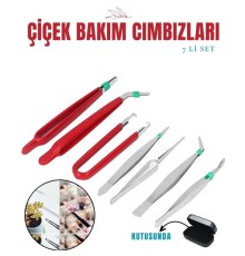 Çiçek Bakım Kutulu Cımbız Seti
