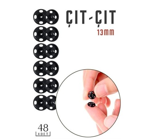 Metal ÇıtÇıt 13 mm 48 Adet NO:3 Metal ÇıtÇıt 13 mm 48 Adet NO:3