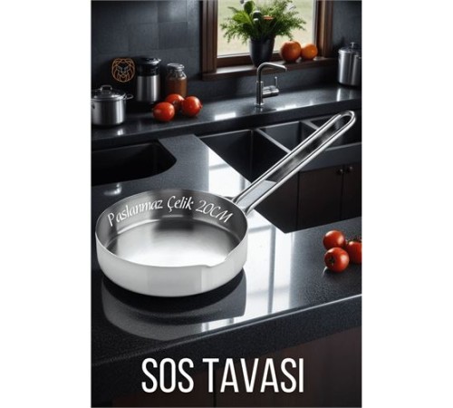 Çelik 20 cm Sos Tavası Martorano Design