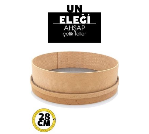 Ahşap Un Eleği 28 CM Ahşap Un Eleği 28 CM