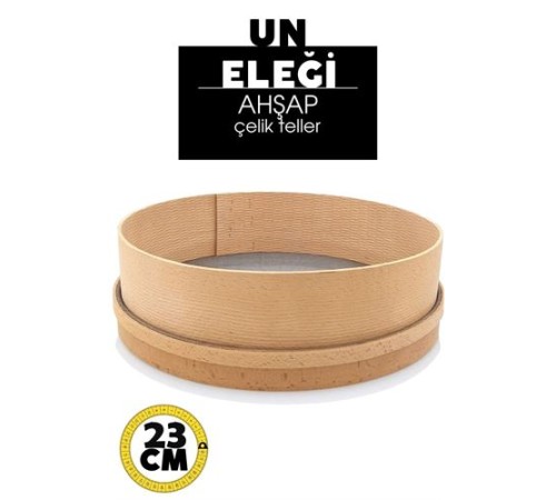 Ahşap Un Eleği 23 CM Ahşap Un Eleği 23 CM