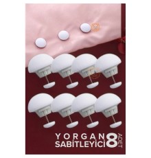 Yorgan Çarşaf Kılıf Sabitleyici 8 Adet Mantar Model