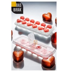 Bas-Bırak Kapaklı Silikon Buz Kalıbı