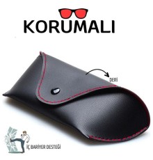 Landsverk Korumalı Deri Gözlük Kabı