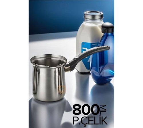 Paslanmaz Çelik Cezve 800 ml Paslanmaz Çelik Cezve 800 ml