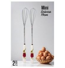 Sciarra Mini Çırpıcı Seramik Saplı 2 Adet