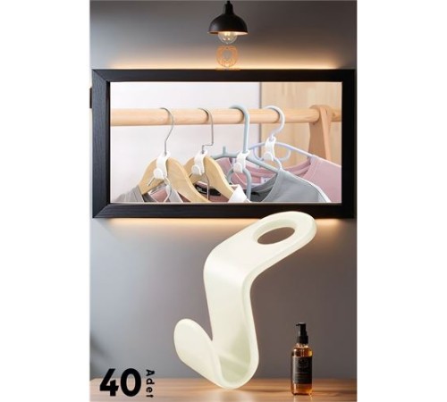 Askı Çoklayıcı Kanca 40 ADET Askı Çoklayıcı Kanca 40 ADET